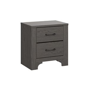 Comodino marrone a 2 cassetti categoria di prodotto elegante ed elegante - Product Image 1