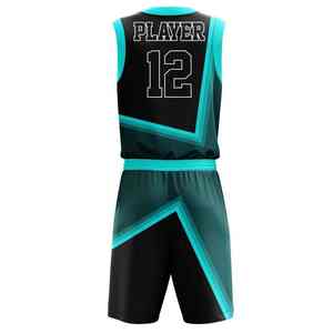 Uniformes de basket-ball personnalisés en polyester pour hommes, uniformes de basket-ball en mesh à séchage rapide pour jeunes, pour compétition professionnelle d'été, taille adulte - Product Image 4