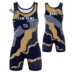 Medias DE LUCHA sublimadas de poliéster personalizadas, camiseta para niños/hombres, ropa elástica para artes marciales, venta al por mayor, talla grande lavada - Product Image 4