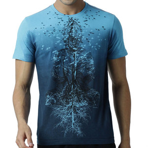 เสื้อยืดพิมพ์ลายเฉพาะสำหรับผู้ชาย ดีไซน์แขนสั้นสวมใส่สบาย เหมาะสำหรับแฟชั่นลำลองในชีวิตประจำวัน - Product Image 1