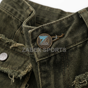 Pantalones Cargo Vaqueros ZABEX SPORTS Premium para Hombre, Diseño Multipanel con Parches, Estilo Holgado, Colección de Moda Urbana Personalizada - Product Image 6