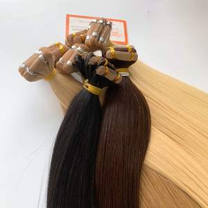 Oferta: Cabello Remy 12A, Doble Trama, Rubio, Extensiones de Cabello Humano Virgen 100% Natural, Liso Sedoso, Origen Vietnamita - Product Image 2