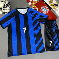 Ensemble d'uniformes de football sublimés en gros, échantillon gratuit personnalisé, kit de maillot de sport, maillot athlétique à manches courtes 100% polyester