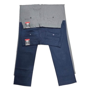 Pantalón largo de sarga para hombre, corte casual personalizado, 4 bolsillos, 98% algodón, 2% spandex, tejido, color sólido con cremallera, proveedor de Bangladesh. - Product Image 2