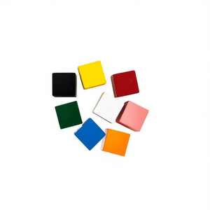 Cubi di legno Ilan 25x25x25mm, blocchi da costruzione colorati per l'educazione dei bambini - Product Image 2