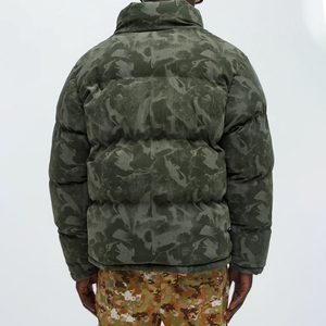Bomber <b>Jacket</b> Supplier Custom <b>Camo</b> Printed Men's Spring Outdoor Hip Hop Style Coated Cotton-Polyester <b>Waterproof</b> Breathable - Product Image 4