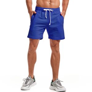 กางเกงขาสั้นออกกำลังกายคุณภาพสูงสำหรับผู้ชาย น้ำหนัก 220 กรัม ผ้าฝ้าย 75% โพลีเอสเตอร์ 25% ระบายอากาศได้ดี แห้งเร็ว สวมใส่สบาย เหมาะสำหรับเล่นกีฬา - Product Image 2