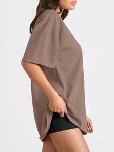 Camiseta de Verano al por Mayor, Transpirable, para Hombre y Mujer, Personalizada, 100% Algodón, con Logotipo Impreso, Tallas Grandes, Tejido de Punto, Ecológica - Product Image 6