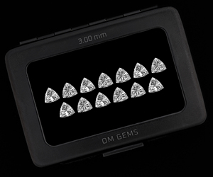 Diamant de laboratoire CVD de 3,0 mm taille Trillion, en vrac, pour la fabrication de bijoux, diamant synthétique de haute qualité, approvisionnement en gros - Product Image 4