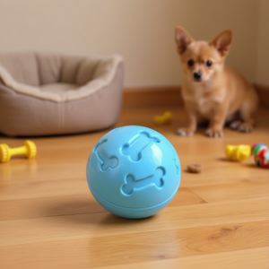 Yommy Bone-shaped Food-discharging Ball 7cm <b>Pet</b> <b>Interactive</b> <b>Toy</b> - Product Image 3