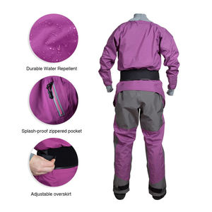 Unisex <b>Waterproof</b> <b>Work</b> Coverall Polyester Purple Orange Gray Trim Seamless Fusing No Outdoor Use - Product Image 4