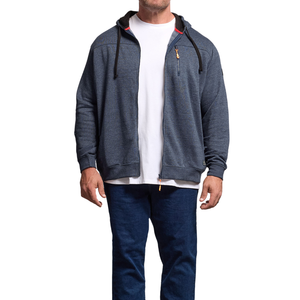 Sweat-shirt à capuche pour homme en tissu tricoté confortable, anti-rétrécissement, polyester/coton, grande taille, vente en gros - Product Image 3