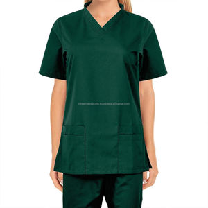 Cuidado de la salud profesional de manga corta médico enfermera túnica camisa Scrub Top venta al por mayor Europa Unisex personalizable uniforme 7 días - Product Image 2