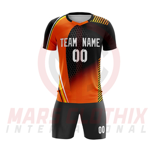 Maillots de football personnalisés à design imprimé, couleur unie, haute qualité, manches courtes, respirants, séchage rapide, unisexe, 100% polyester - Product Image 2