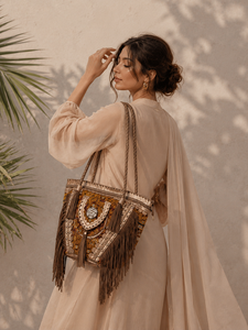 New Arrival Designer Women Banjara <b>Bags</b> Handbags Tote <b>Bag</b> Fashion <b>Snake</b> Handmade Boho Fringe <b>Bags</b> - Product Image 2