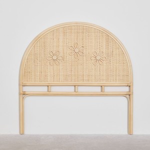 Meubles de chambre à coucher décoratif rotin naturel fait à la main pétale tête de lit pour simple double double reine roi - Product Image 3