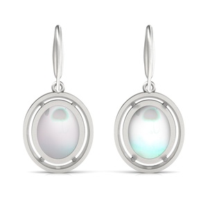 Pendientes de gota ovalados con forma de luna mágica para mujer, joyería Vintage Bohemia, 2021 - Product Image 4
