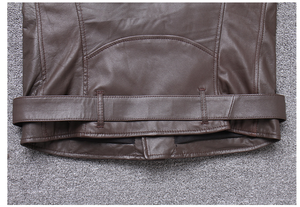 Gilet d'équitation pour homme Vestes de motard marron vintage Vestes sans manches en cuir de vachette naturel pour homme - Product Image 6