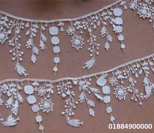 Tissu de dentelle brodée soluble dans l'eau élégant, dentelle guipure florale pour robe, accessoires de couture, vente en gros - Product Image 5