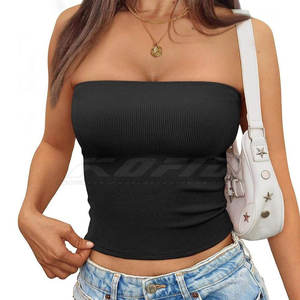 เสื้อเกาะอกเกาะอกไม่มีสายรัดสำหรับผู้หญิงใส่ไปปาร์ตี้แบบลำลองชุดแฟชั่นอินเทรนด์เสื้อเกาะอกสำหรับผู้หญิงใส่ในฤดูร้อน - Product Image 5