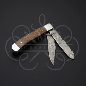 Cuchillo de Caza Hecho a Mano con Hoja de Acero Inoxidable y Mango de Madera, Cuchillo para Exteriores de Espiga Completa - Product Image 6