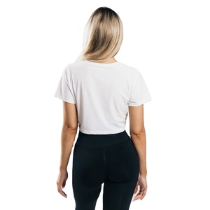 Camiseta Deportiva de Yoga para Mujer, Personalizada, 100% Algodón, Corte Ajustado, Cuello Redondo, Estampado Digital, 180g, Jersey, Informal, Estampada, Talla Grande, Corta - Product Image 2
