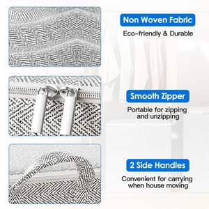 Paquete de 4 Organizadores de Armario Plegables de Tela No Tejida, Cestas de Almacenamiento para una Organización Eficaz de la Ropa - Product Image 3