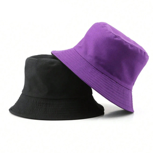 Wholesale custom bucket hats cotton hats lightweight breathable soft print embroidery logo fashion hats for outdoor bulk - Product Image 2