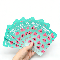 Sachet thermoscellé à trois soudures avec logo personnalisé, pochette laminée pour emballage cosmétique