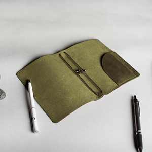 Vintage Luxury <b>Leather</b> <b>A5</b> <b>Notebook</b> <b>Cover</b> Case with Protection & Smell Proof Refillable Organizer for Work-LNBC-0104 - Product Image 2