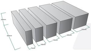Revestimiento de Panel de bloque AAC de patrón 3D sólido al mejor precio de fábrica de Vietnam estilo de diseño Industrial hecho yeso de hormigón aireado - Product Image 2