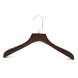 Wooden Clothing <b>Hanger</b> with Stainless Steel Hook Non-Slip Design for Closet Use Minimalist Style Custom logo wooden <b>hangers</b> - Product Image 2