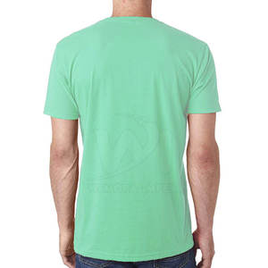 T-shirt col V pour homme, 100 % coton, confortable, avec logo personnalisé imprimé, design unique, coupe ample, design personnalisé. - Product Image 5