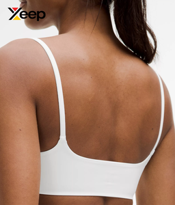 เสื้อชั้นในกีฬาโยคะคุณภาพสูงสำหรับผู้หญิง XEEP รุ่น XC-SB-149 แบบเรียบง่าย ระบายอากาศได้ดี สายปรับได้ แผ่นรองถอดออกได้ รองรับได้ดีเยี่ยม แห้งเร็ว - Product Image 4