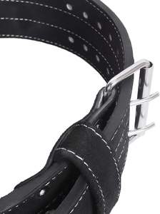 Ceinture de musculation personnalisée avec logo, couleur au choix, 10 mm, antidérapante, soutien dorsal pour la gym, protection avancée, boucle en cuir suédé véritable - Product Image 3