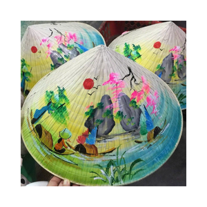 Hand Drawn Paper Straw <b>Hat</b> with Bamboo and Bicycle Scene Unisex <b>Floppy</b> <b>Hat</b> for Travel Adults - Product Image 5