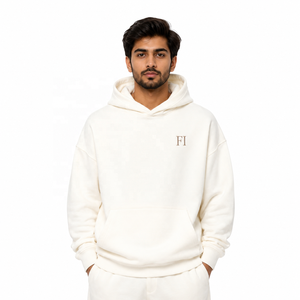 Fournisseur d'exportation de vêtements : Sweats à capuche en molleton de coton, grammage lourd, coupe décontractée, style pull-over, et ensembles de survêtement (sweat à capuche et pantalon de jogging) - Product Image 1