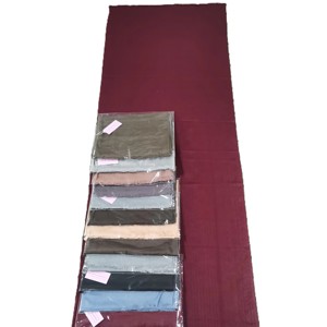 Women <b>Burgundy</b> Polyester Viscose <b>Scarf</b> Solid Color Long Lightweight Durable All Seasons Daily Wear Fashion Wrap Ethnic Shawl - Product Image 6
