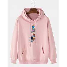 Sudadera con Capucha Gris Jaspeado para Hombre, Sudadera de Felpa con Estampado de Astronauta y Planeta - Product Image 2