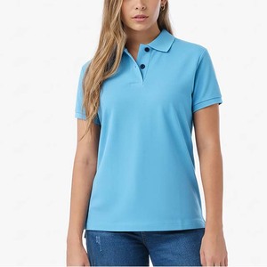 เสื้อโปโลคอปกแบบใหม่สำหรับธุรกิจลำลอง ผ้าฝ้ายถัก 100% พิมพ์ลายตามสั่ง สำหรับฤดูร้อน สำหรับผู้ชายและผู้หญิง - Product Image 1