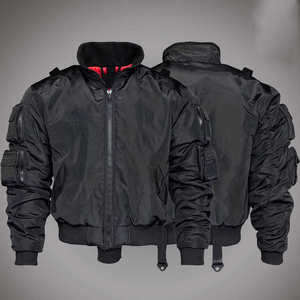 เสื้อแจ็คเก็ตเทคแวร์ผู้ชายแบบสั่งทำพิเศษ หลายกระเป๋า ฟังก์ชั่นหลากหลาย สไตล์สตรีทแวร์ เออร์เบิน บอมเบอร์แจ็คเก็ต ยูทิลิตี้ วินด์เบรกเกอร์ คาร์โก้ เสื้อคลุมกันลม - Product Image 1