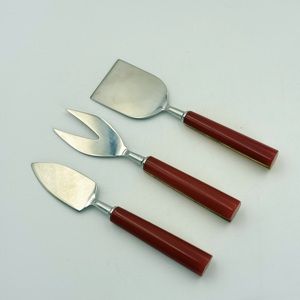 Elegante Juego de Cubiertos de Acero Inoxidable con Mango de Resina, 3 Piezas, para Cocina, Vajilla y Herramientas para Queso - Product Image 3