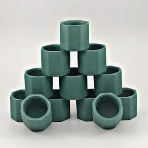 ที่ใส่เทียนคอนกรีตทำมือ TCE พรีเมียม รูปทรงตามสั่ง พิมพ์ลายตามสั่ง สำหรับตกแต่งบ้าน ตกแต่งโต๊ะกลาง โรงแรม ร้านอาหาร - Product Image 2