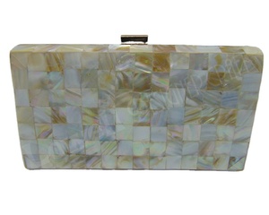 Pochette scintillante à perles, sac de mariée en acrylique, porte-monnaie en métal - Product Image 1