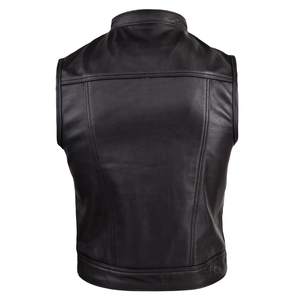 Gilet en cuir haut de gamme en cuir véritable, fabrication OEM, marque privée, approvisionnement en gros, exportation, marché du vêtement - Product Image 5