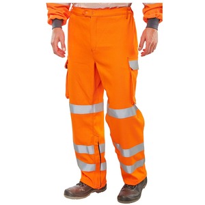 New Design Best Selling Lightweight Men's <b>Cargo</b> <b>Pants</b> <b>Work</b> wear Multi-Pocket Construction Reflective Safety <b>Pants</b> - Product Image 2