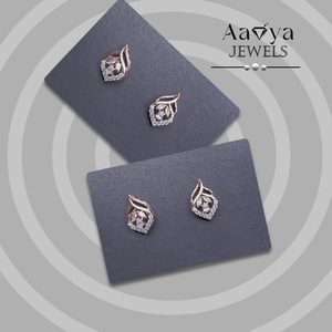 Pendientes de Oro Sólido de 14K con Diamantes Cultivados en Laboratorio, Certificados por HRD, para Mujeres, Ocasiones Especiales, Compra Directa, Confianza India - Product Image 2