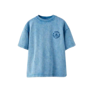 Boxy Fit Haunted House Print T-shirt surdimensionné en coton épais Halloween Vintage Fashion - Product Image 3