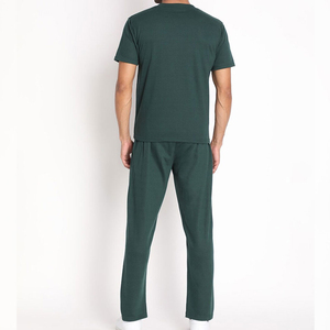 Ensemble de survêtement d'hiver pour homme en coton 100% respirant et épais, avec capuche, couleur unie, vêtements de sport décontractés, impression de logo personnalisée - Product Image 5