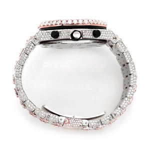 Reloj Iced Out de Moissanita con Diamantes VVS, Estilo Hip Hop, de Acero Inoxidable Premium, Cuarzo, para Hombre, Correa de 20mm, Esfera de Cristal - Product Image 4